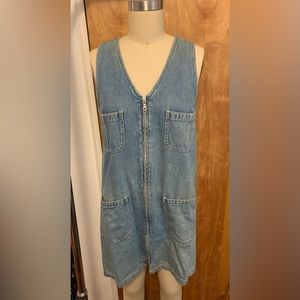 Women’s  Denim Jumper Dress Size Medium